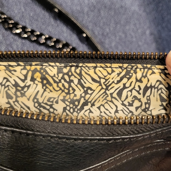 Rebecca Minkoff M.A.C. Black Leather Crossbody Bag Purse With Black Accents - Picture 10 of 16